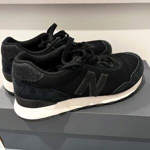 New Balance 515 Women's Lace-up Black Sneakers with Glitter/Sparkle Accents